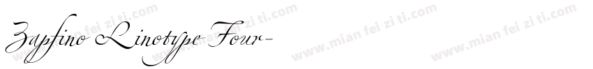 Zapfino Linotype Four字体转换
